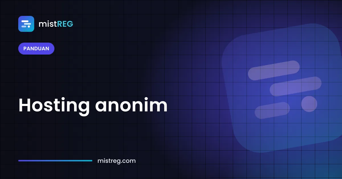 Hosting website privat dibayar dengan kripto dan dilindungi privasi WHOIS