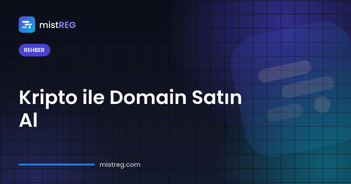 Kripto ile domain satın al: USDT, BTC veya ETH ile alan adı ödemesi