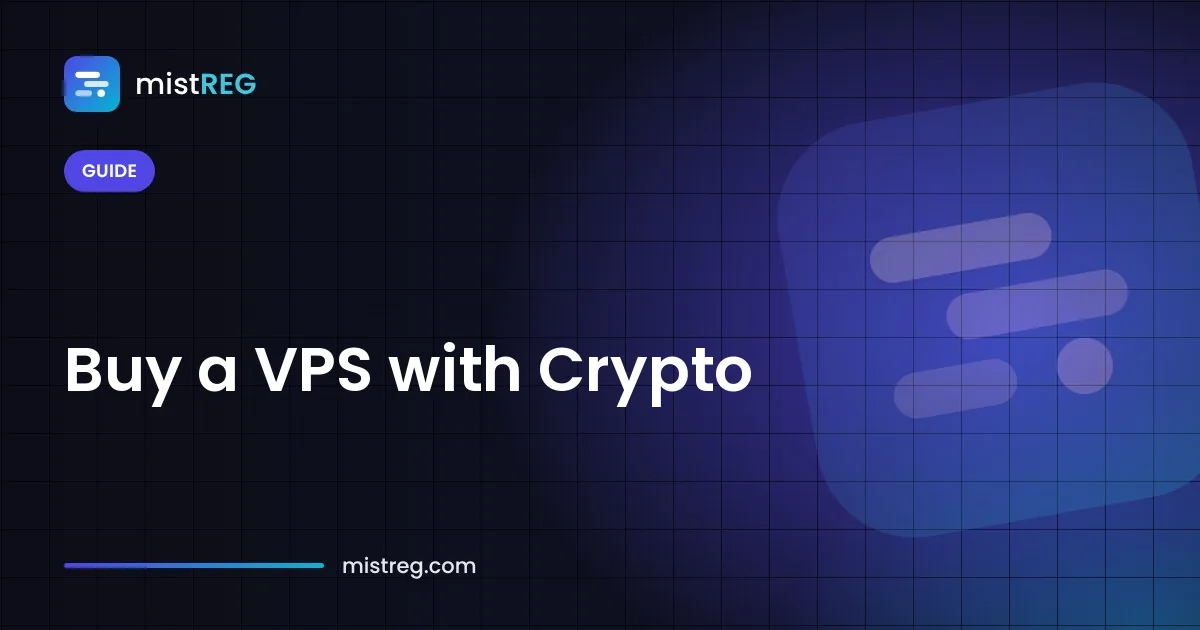 Ordering a VPS server and paying for it with Bitcoin and USDT