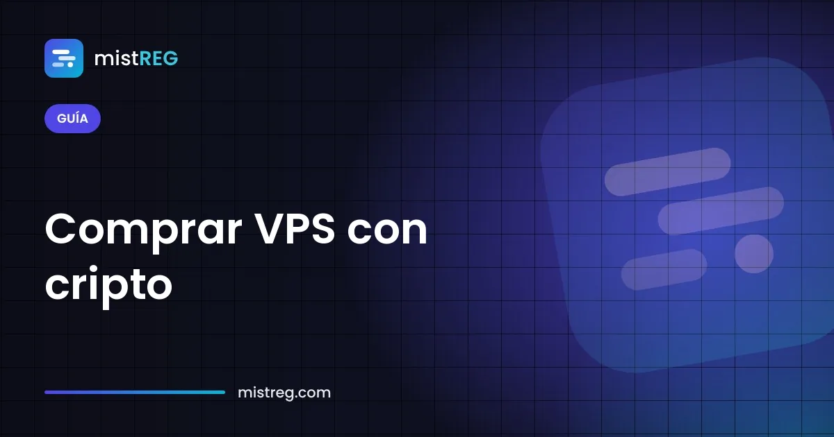 Pedido de un servidor VPS pagado con Bitcoin y USDT