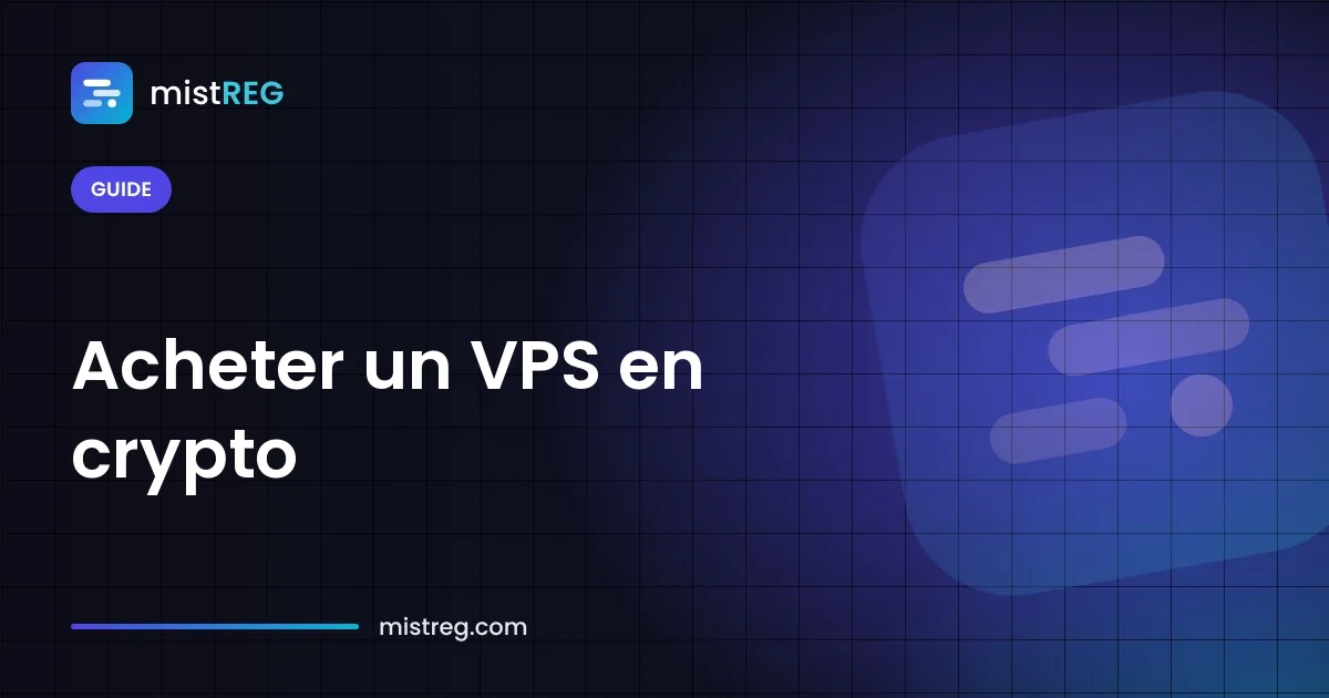 Commande d'un serveur VPS payée en Bitcoin et en USDT