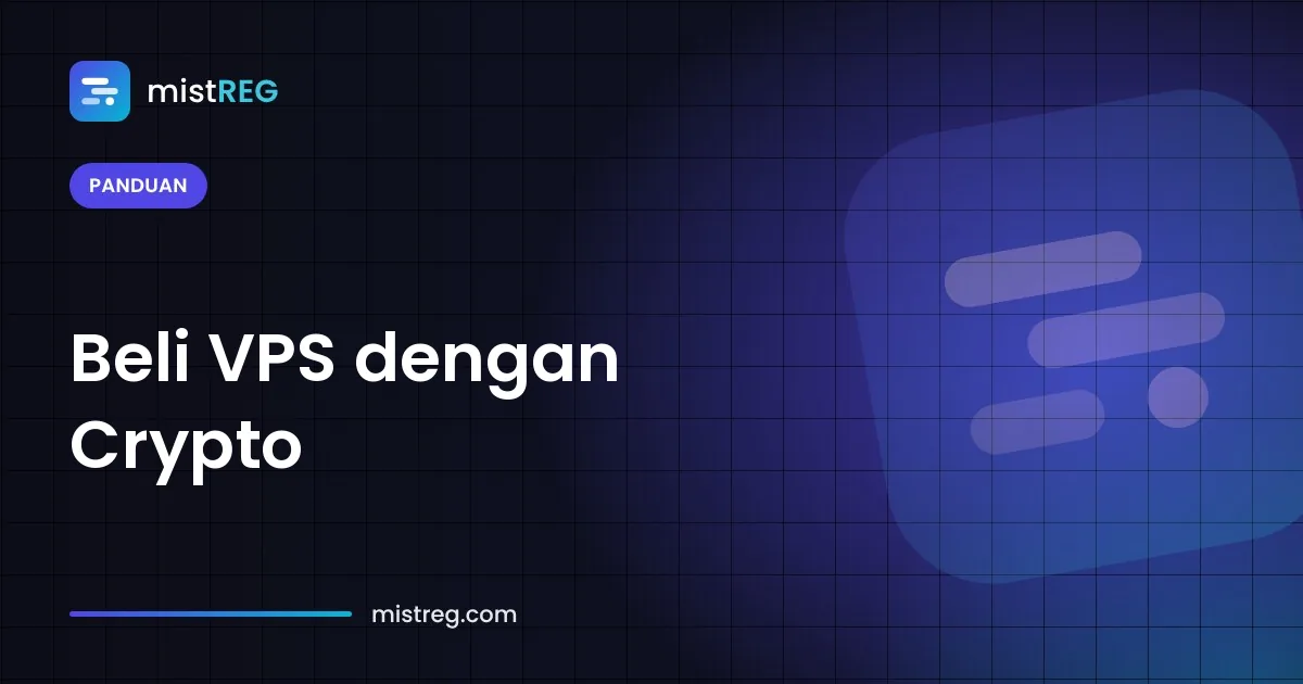 Pemesanan server VPS yang dibayar dengan Bitcoin dan USDT