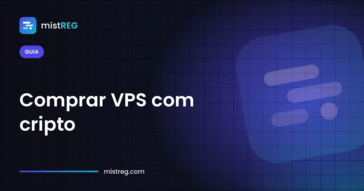 Pedido de servidor VPS pago com Bitcoin e USDT