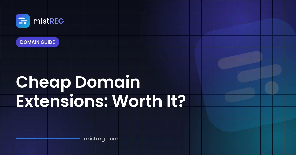 Comparison of cheap domain extensions .shop, .cfd, .lol and .xyz with pros and cons