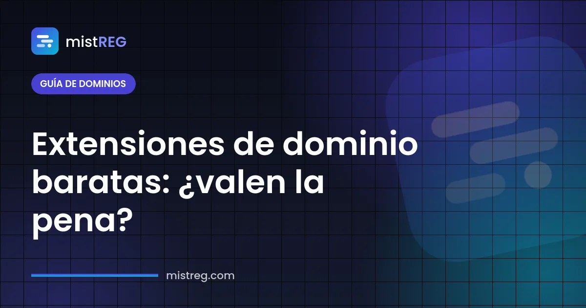 Comparativa de extensiones de dominio baratas .shop, .cfd, .lol y .xyz con pros y contras