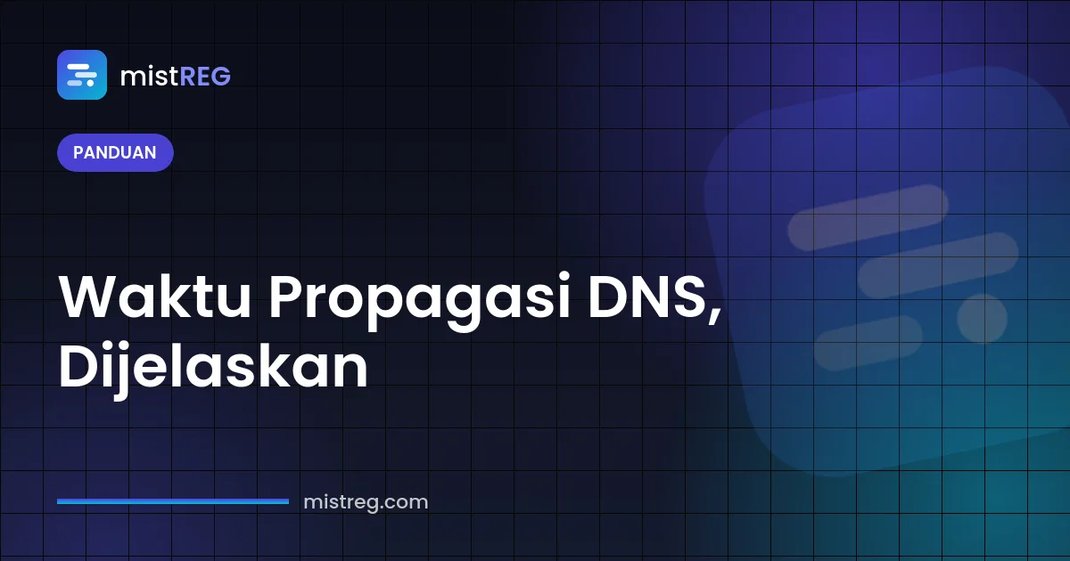 Diagram waktu propagasi DNS: cache resolver membuang record lama setelah TTL habis