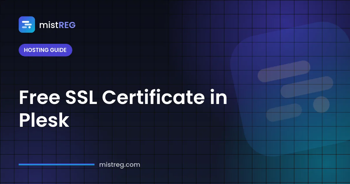 شهادة SSL مجانية في Plesk — شهادة Let's Encrypt تحمي موقعًا عبر HTTPS