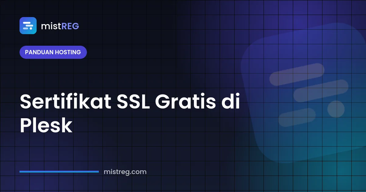 Sertifikat SSL gratis di Plesk — sertifikat Let's Encrypt mengamankan situs dengan HTTPS