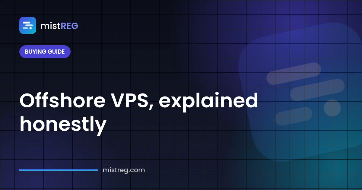Offshore VPS hosting in an EU data centre with KVM virtualisation and crypto payment
