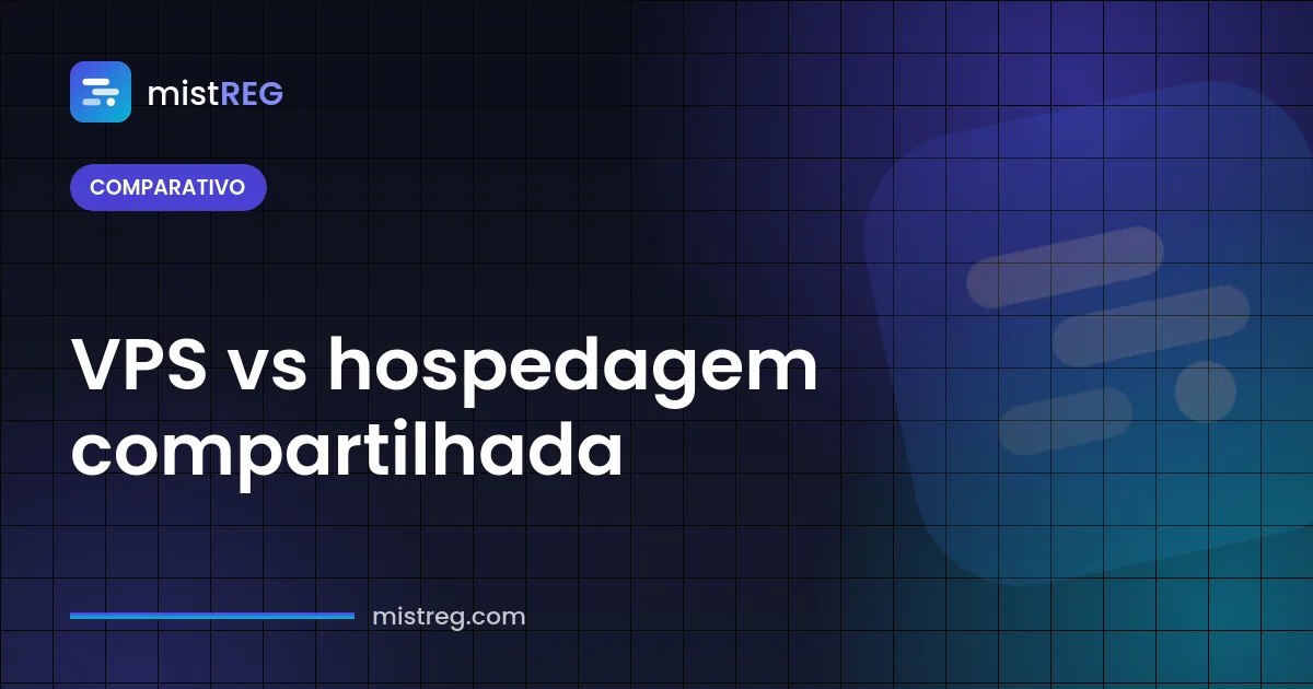 Comparativo VPS vs hospedagem compartilhada mostrando recursos de servidor dedicados versus um painel de hospedagem compartilhada