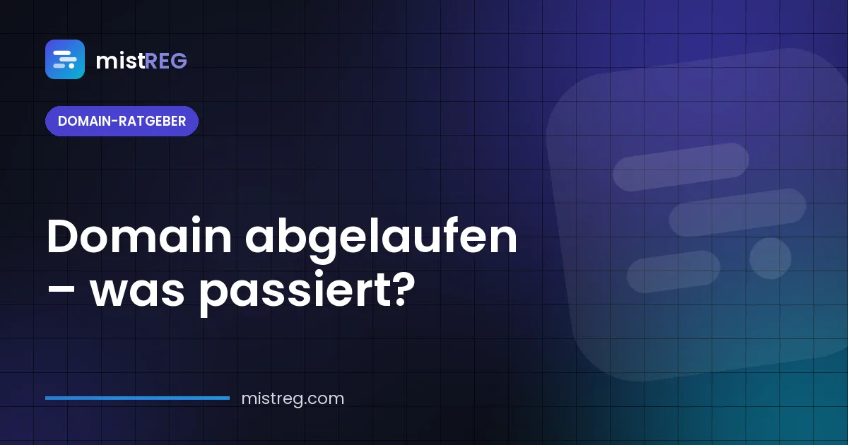 Domain abgelaufen – Zeitplan von der Kulanzfrist über die Redemption-Phase bis zur Löschung