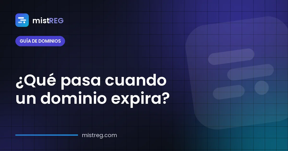 Qué pasa cuando un dominio expira — cronología desde el periodo de gracia hasta la redención y el borrado