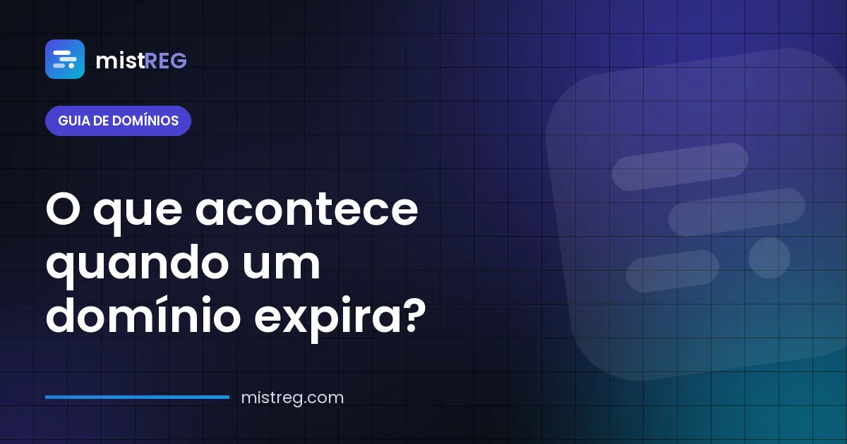 O que acontece quando um domínio expira — linha do tempo do período de carência ao resgate e à exclusão